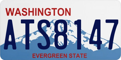 WA license plate ATS8147