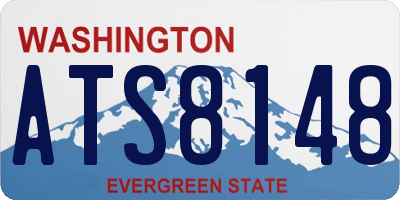 WA license plate ATS8148