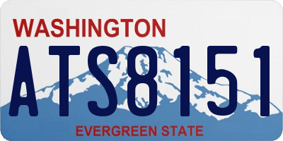 WA license plate ATS8151