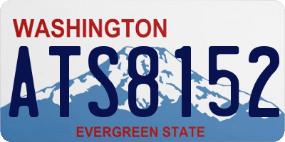WA license plate ATS8152