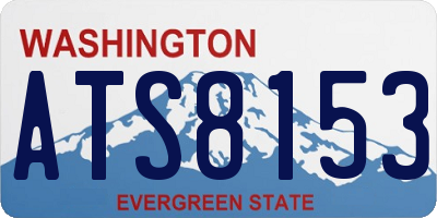 WA license plate ATS8153