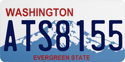 WA license plate ATS8155