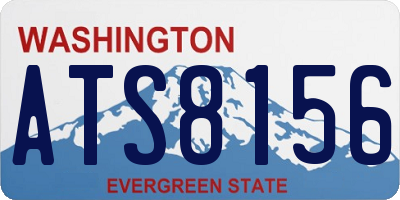 WA license plate ATS8156