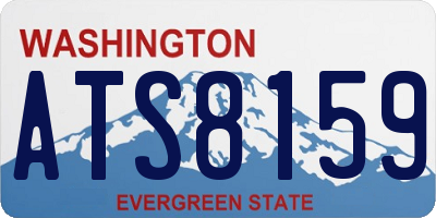 WA license plate ATS8159