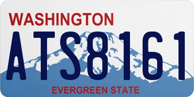 WA license plate ATS8161