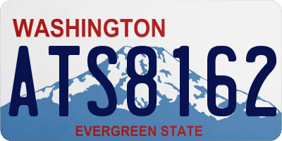 WA license plate ATS8162
