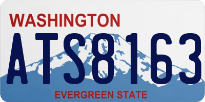 WA license plate ATS8163