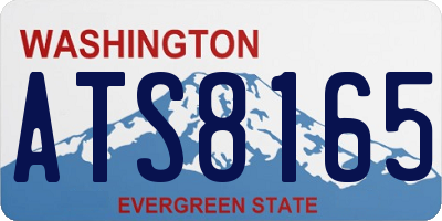 WA license plate ATS8165