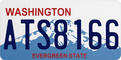 WA license plate ATS8166