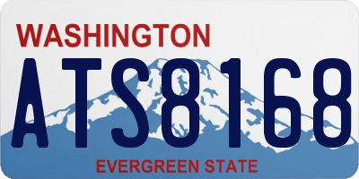 WA license plate ATS8168