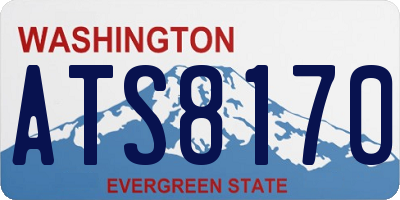 WA license plate ATS8170