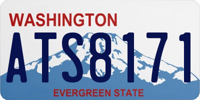 WA license plate ATS8171