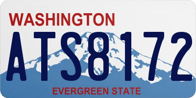 WA license plate ATS8172