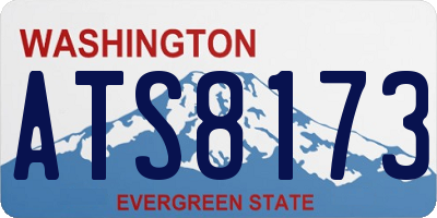 WA license plate ATS8173