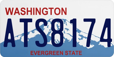WA license plate ATS8174