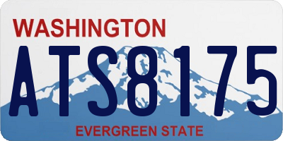 WA license plate ATS8175