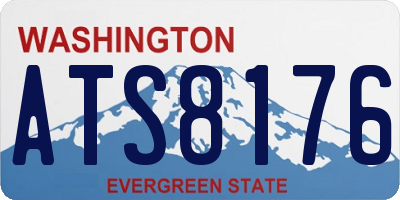 WA license plate ATS8176