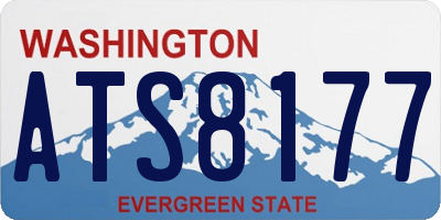 WA license plate ATS8177