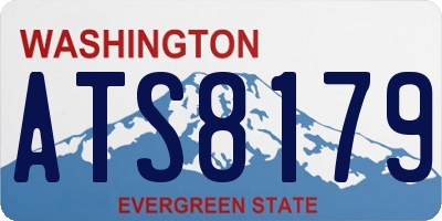 WA license plate ATS8179