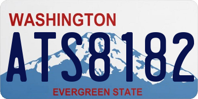 WA license plate ATS8182