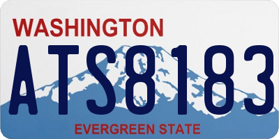 WA license plate ATS8183