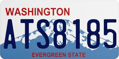 WA license plate ATS8185