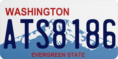 WA license plate ATS8186