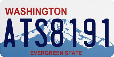 WA license plate ATS8191