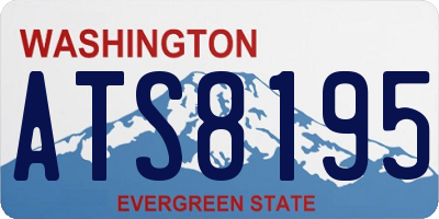 WA license plate ATS8195