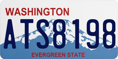 WA license plate ATS8198