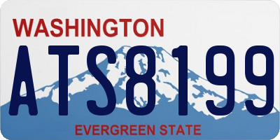 WA license plate ATS8199