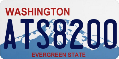 WA license plate ATS8200