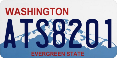 WA license plate ATS8201