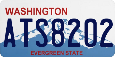 WA license plate ATS8202