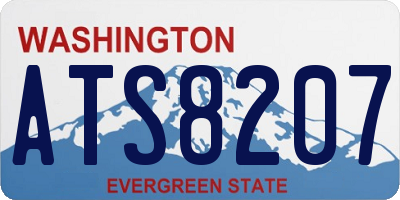 WA license plate ATS8207