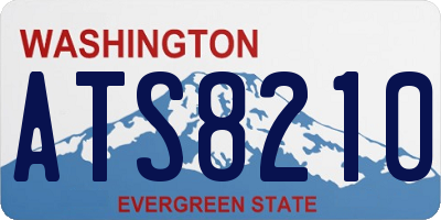 WA license plate ATS8210