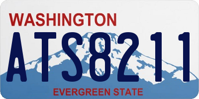 WA license plate ATS8211