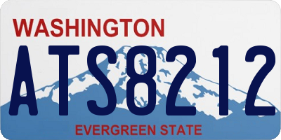 WA license plate ATS8212