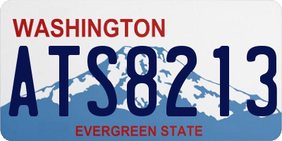 WA license plate ATS8213