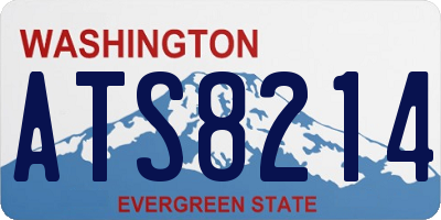WA license plate ATS8214