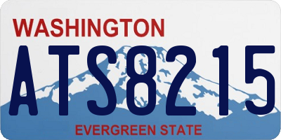 WA license plate ATS8215
