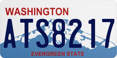 WA license plate ATS8217