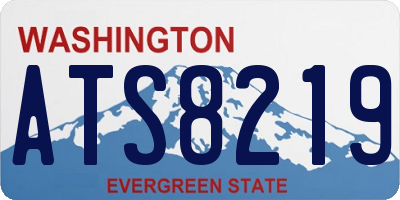 WA license plate ATS8219