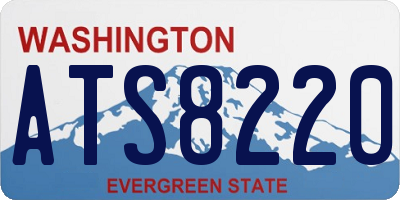 WA license plate ATS8220