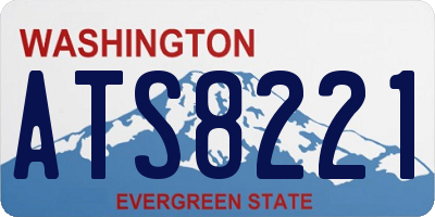 WA license plate ATS8221
