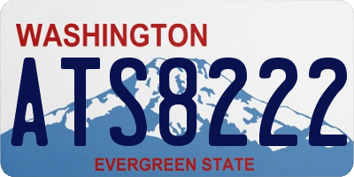 WA license plate ATS8222