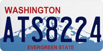 WA license plate ATS8224