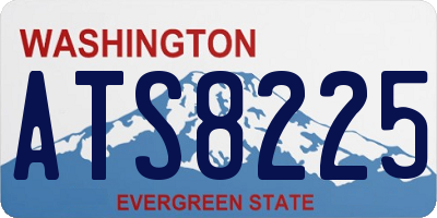 WA license plate ATS8225