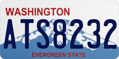 WA license plate ATS8232