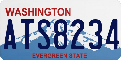 WA license plate ATS8234